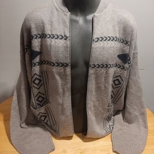 Mens zip up sweater
